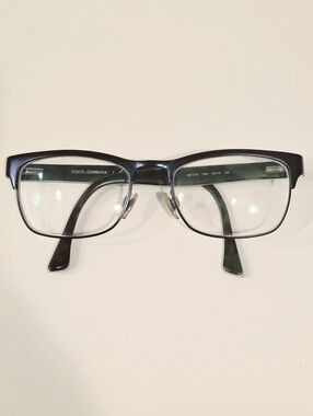Authentic Dolce & Gabbana DG 1274 1280 Navy Blue Rectangular Eyeglasses Frames